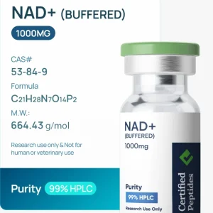 Buffered NAD+ 1000mg from Certified Peptides