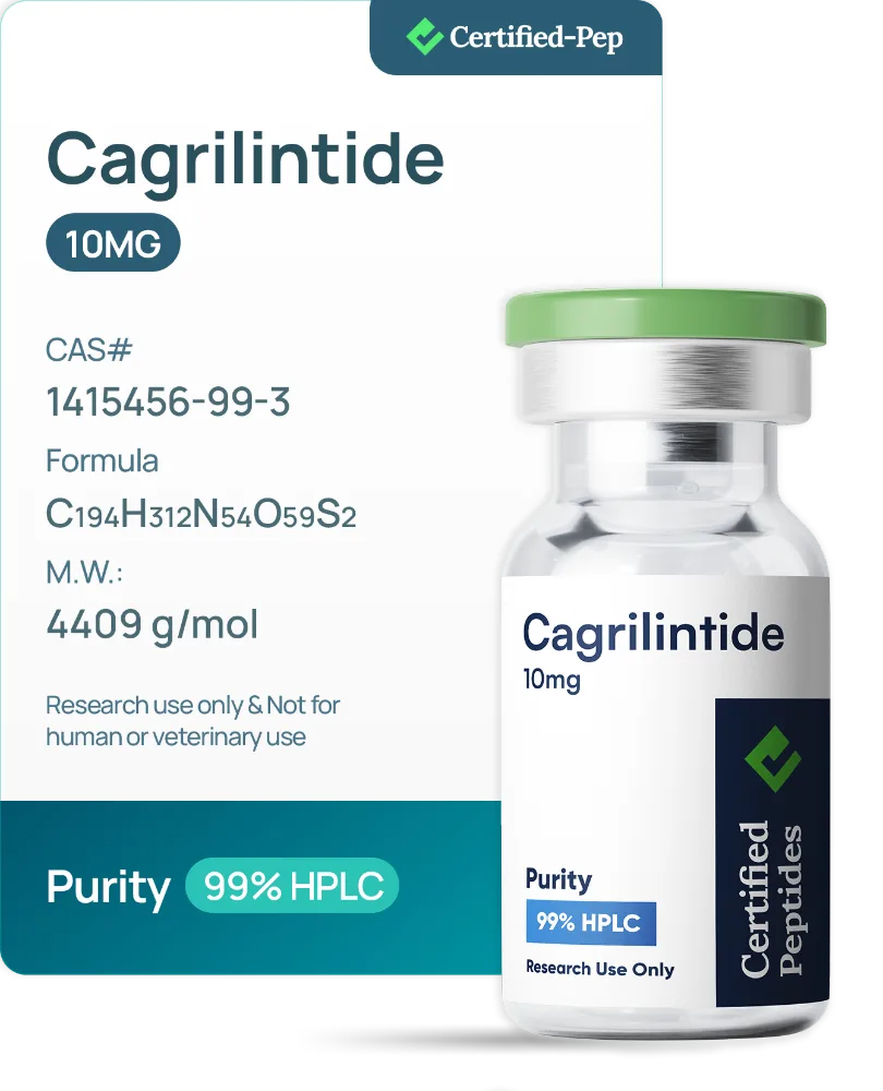 Cagrilintide 10mg 1 Cagrilintide 10mg from Certified Peptides