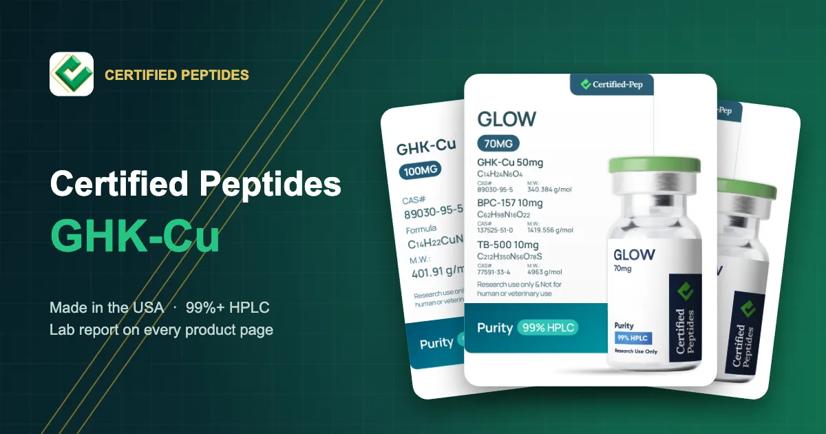 Certified Peptides GHK-Cu guide from the Certified Peptides blog