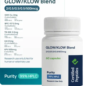 GLOW KLOW capsules from Certified Peptides